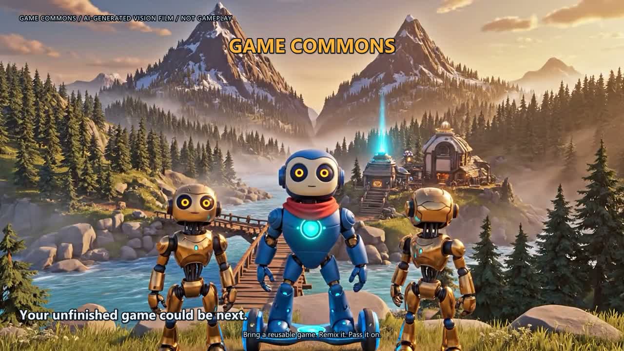 Pass It On: AI-generated vision film poster